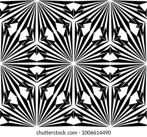 Kaleidoscope  pattern vector.  Psychedelic design element for wallpaper, scrapbooking, fabric. Monochrome fantastic background.