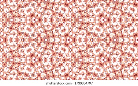 Patrón sin fisuras de Kaleidoscope. abstracción de color sobre fondo blanco. Útil como elemento de diseño para la textura y las composiciones artísticas.
