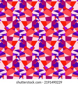 Kaleidoskop nahtloses Muster. Dekorative abstrakte Mosaikverzierungen. Geometrisches Design für Gewebe, Stoffdruck, Packpapier, Deckel. Vektorgrafik