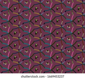Patrón de secuencia Kaleidoscope. Animación fractal multicolor.