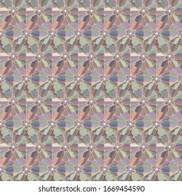 Kaleidoscope sequence pattern. Multicolored fractal animation.