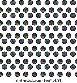 Kaleidoscope sequence pattern. Multicolored fractal animation.