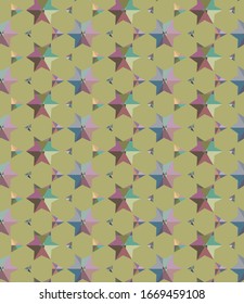 Patrón de secuencia Kaleidoscope. Animación fractal multicolor.