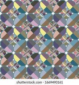 Kaleidoscope sequence pattern. Multicolored fractal animation.