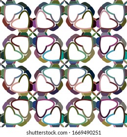 Kaleidoscope sequence pattern. Multicolored fractal animation.