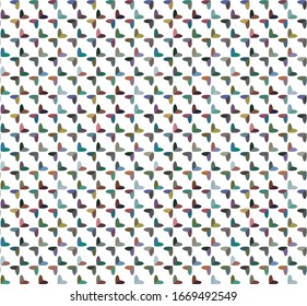 Kaleidoscope sequence pattern. Multicolored fractal animation.