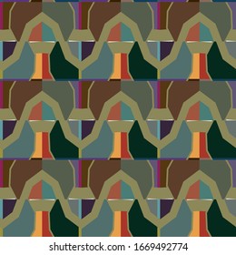 Kaleidoscope sequence pattern. Multicolored fractal animation.