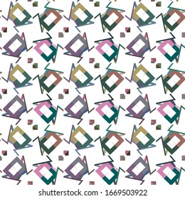 Patrón de secuencia Kaleidoscope. Animación fractal multicolor.