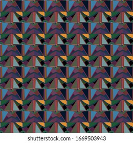 Kaleidoskop-Sequenzmuster mehrfarbige Fraktale-Animation.
