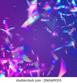 Kaleidoscope Sparkles. Disco Flare. Luxury Foil. Cristal Confetti. Bokeh Effect. Violet Blur Texture. Party Multicolor Sunlight. Flying Art. Blue Kaleidoscope Sparkles