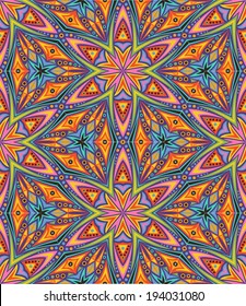 Kaleidoscope. Vector seamless background