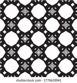 Kaleidoscope vector texture black and white eps pattern for your game or background