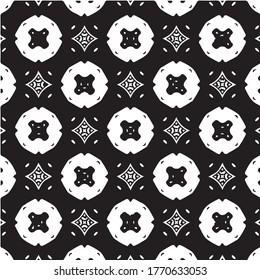 Kaleidoscope vector texture black and white eps pattern for your game or background