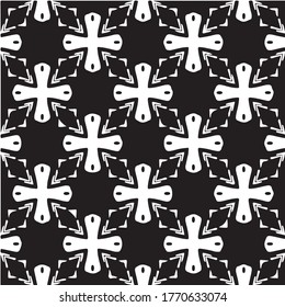 Kaleidoscope vector texture black and white eps pattern for your game or background