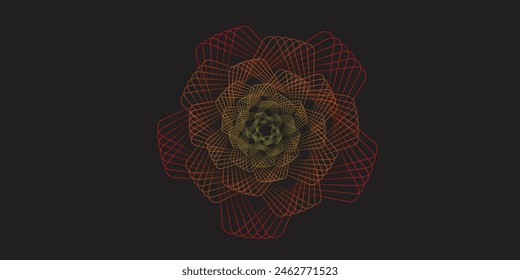 Kaleidoscope Wallpaper Red to yellow