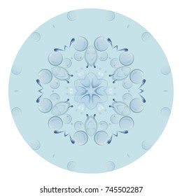 kaleidoscope of water drop