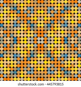 Kaleidoscopic low poly circle style vector mosaic background