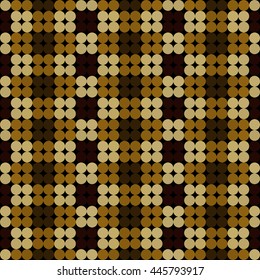 Kaleidoscopic low poly circle style vector mosaic background