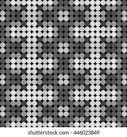 Kaleidoscopic low poly circle style vector mosaic background