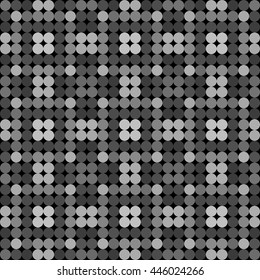 Kaleidoscopic low poly circle style vector mosaic background