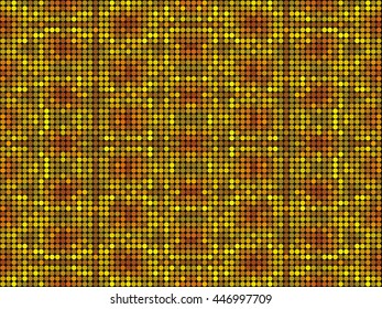 Kaleidoscopic low poly circle style vector mosaic background