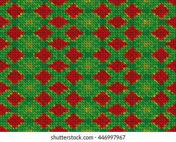 Kaleidoscopic low poly circle style vector mosaic background