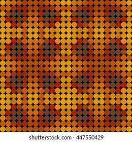 Kaleidoscopic low poly circle style vector mosaic background