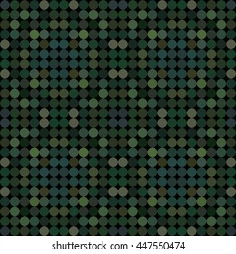 Kaleidoscopic low poly circle style vector mosaic background
