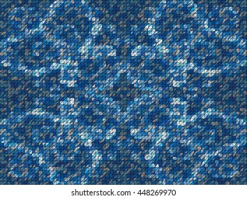 Kaleidoscopic low poly circle style vector mosaic background