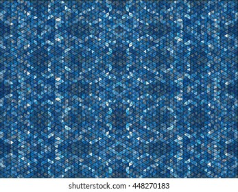 Kaleidoscopic low poly circle style vector mosaic background