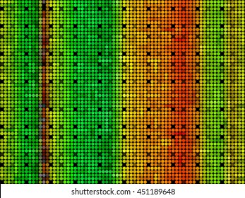 Kaleidoscopic low poly circle style vector mosaic background
