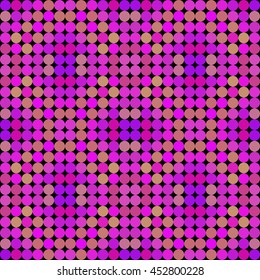 Kaleidoscopic low poly circle style vector mosaic background