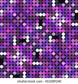 Kaleidoscopic low poly circle style vector mosaic background