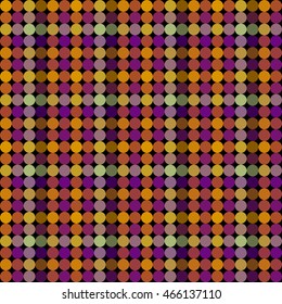 Kaleidoscopic low poly circle style vector mosaic background