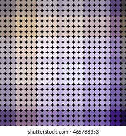 Kaleidoscopic low poly circle style vector mosaic background