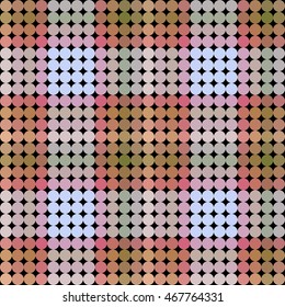 Kaleidoscopic low poly circle style vector mosaic background