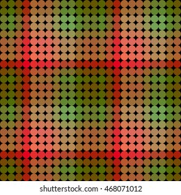 Kaleidoscopic low poly circle style vector mosaic background