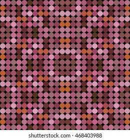 Kaleidoscopic low poly circle style vector mosaic background