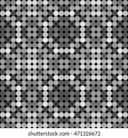 Kaleidoscopic low poly circle style vector mosaic background