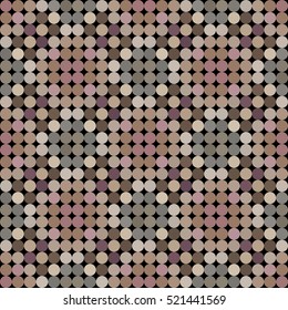 Kaleidoscopic low poly circle style vector mosaic background