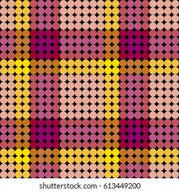 Kaleidoscopic low poly circle style vector mosaic background