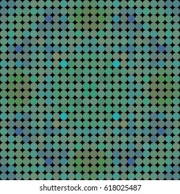 Kaleidoscopic low poly circle style vector mosaic background