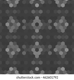 Kaleidoscopic low poly hexagon style vector mosaic background