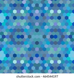 Kaleidoscopic low poly hexagon style vector mosaic background