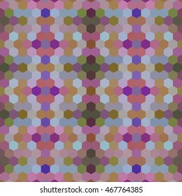 Kaleidoscopic low poly hexagon style vector mosaic background
