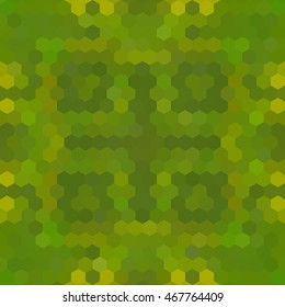 Kaleidoscopic low poly hexagon style vector mosaic background