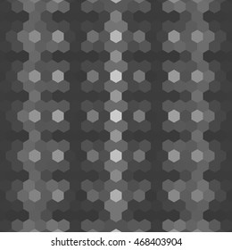 Kaleidoscopic low poly hexagon style vector mosaic background