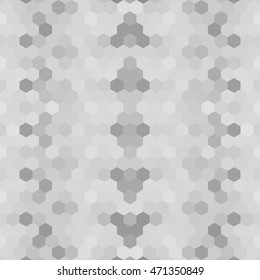 Kaleidoscopic low poly hexagon style vector mosaic background