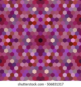 Kaleidoscopic low poly hexagon style vector mosaic background