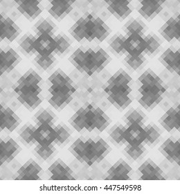 Kaleidoscopic low poly rhomb style vector mosaic background